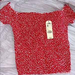 BRAND NEW Smocked Off Shoulder Top